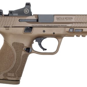 Smith & Wesson M&P9 M2.0 Compact 9mm FDE Pistol with Crimson Trace Red Dot Reflex Sight