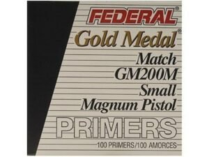 Federal Premium Gold Medal Small Pistol Magnum Match Primers #200M Box of 1000 (10 Trays of 100)