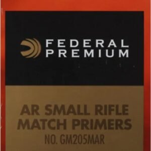 Federal Premium Gold Medal AR Match Grade Small Rifle Primers #GM205MAR Box of 1000 (10 Trays of 100)