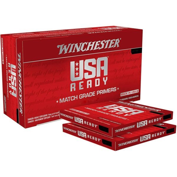 Winchester USA Ready Small Pistol Match Primers Box of 1000 (10 Trays of 100)