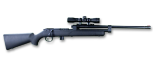 MODEL 196 (BLACK STOCK, BLUED ASSEMBLY, SCOPE)