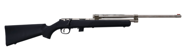 MODEL 196 (BLACK STOCK, ELECTROLESS-NICKEL ASSEMBLY, WITHOUT OPTICS)