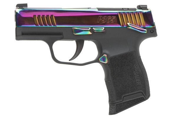 Sig Sauer P365 380 ACP Rainbow Micro-Compact Optic Ready Pistole mit manueller Sicherung