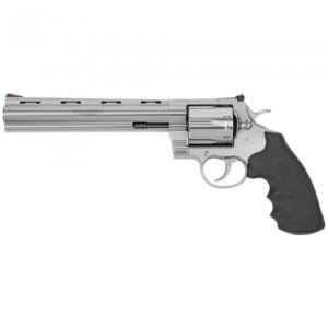 Colt Anaconda 8" 44mag Revolver - 6 Rounds, 8" Barrel, Rubber Grips, Stainless/Silver