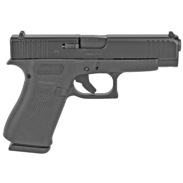 Glock G48 Compact 9mm, 4.17" Barrel, Black, Fixed Sights, 10rd