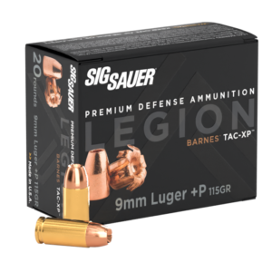 SIG SAUER 9MM, 115GR, LEGION TAC-XP, HP