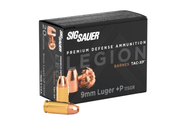 SIG SAUER 9MM, 115GR, LEGION TAC-XP, HP