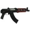 Zastava ZPAP92 7.62X39mm, 10" Barrel, Blued, Red Wood, Bulged Trunnion, Hinged Top Cover, 1.5MM Receiver, 30rd