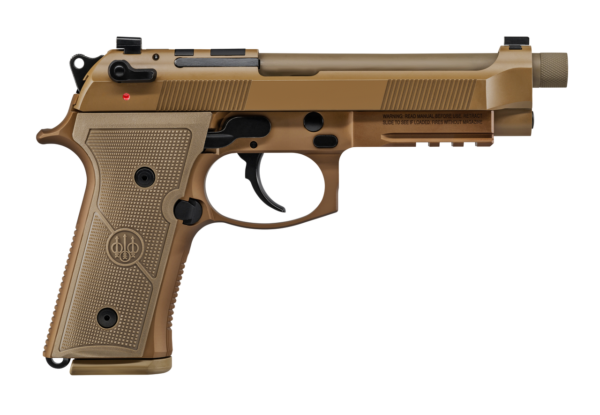 Beretta M9A4 G Centurion 9mm, 4.7" Barrel, Flat Dark Earth Cerekote, Tritium Sights, Decocker, Front Picatinny Rail, 2x18rd