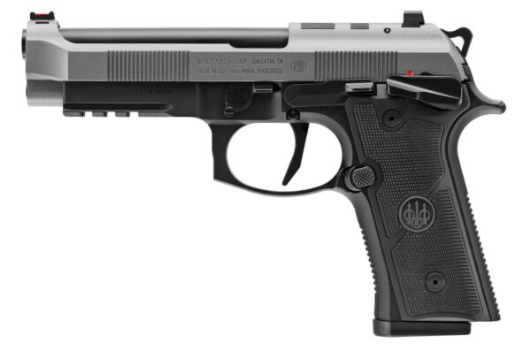 Beretta 92Xi 9mm, 4.7" Barrel, Stainless Steel, 2-Tone, Single Action Only, 10 Pinned