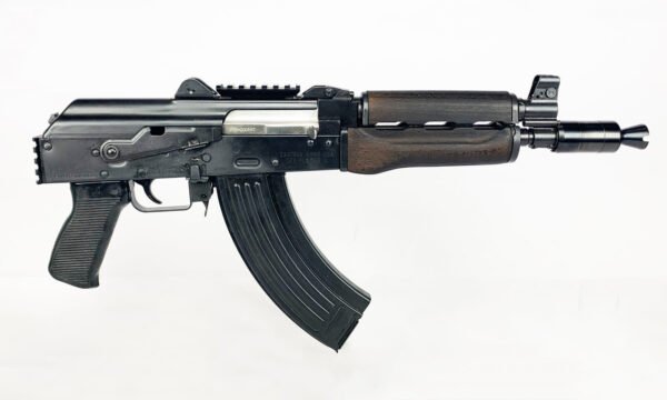 Zastava ZPAP92 With Booster AK-47 Pistol 7.62 x 39 10" Barrel Dark Wood, Top Rail, Rear Rail 30rd Mag