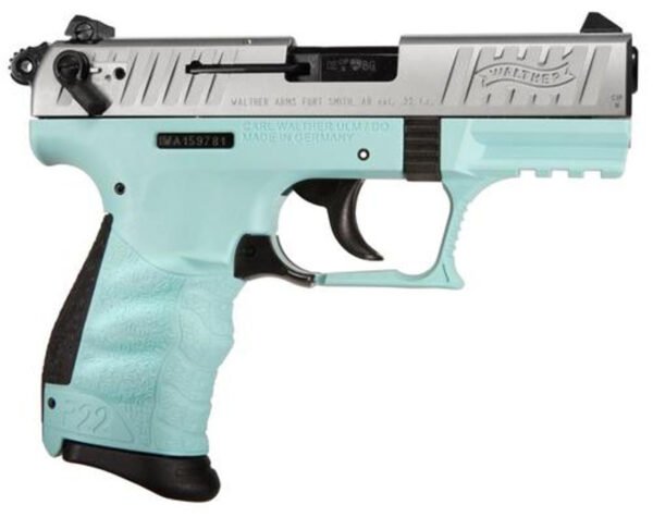 Walther P22 .22 L.R. Angel Blue, 2 Mags, 10rd *CA*