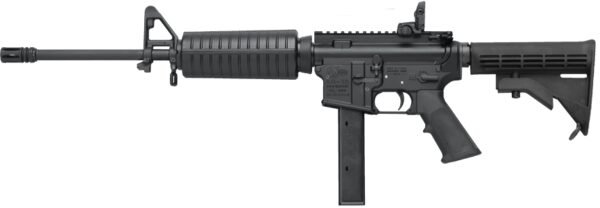 Colt Carbine 32+1 9mm 16.1" - 32+1 Rounds, 16.1" Barrel, Collapsible Stock, Synthetic, Blue/Black