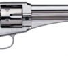 Uberti 1875 Army Outlaw 45 Long Colt Revolver - 6 Rounds, 7.5" Barrel, Wood Grips, Stainless/Silver